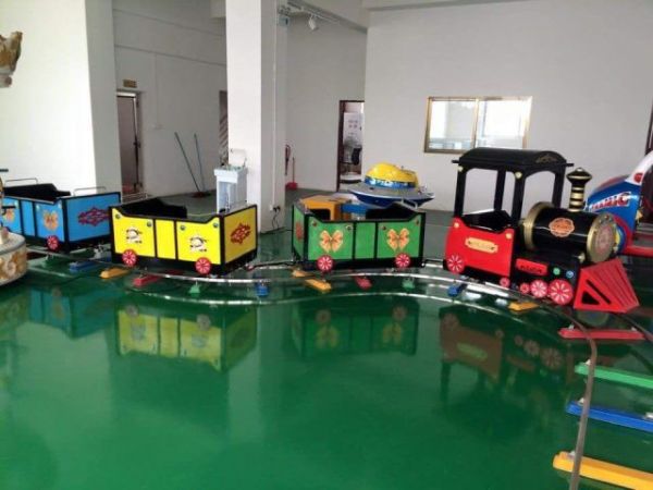 Raylı Çocuk Eğlence Treni, 4 Vagonlu Mini Tren.