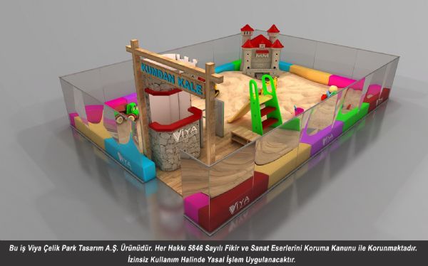Kum Havuzu Park Kale Modu Oyun Alan Proje & malat 2020 Model