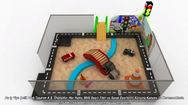 Kum Havuzu Trafik Modeli Oyun Alan Proje ve malat 2020 Model